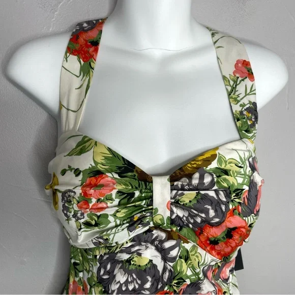 M60 MISS SIXTY Colorful Floral Pinup Dress - Picture 2 of 11